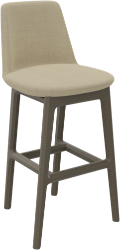 Hendrix buffet stoel, houten frame, zithoogte 65 cm