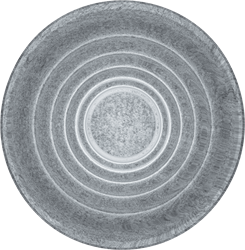 Feltouch Sparkle, model Ripple Wall, Ø115 cm, aan/uit indirect licht, incl. bevestiging set