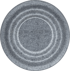 Feltouch Sparkle, model Ripple Wall, Ø60 cm, aan/uit indirect licht, incl. bevestiging set