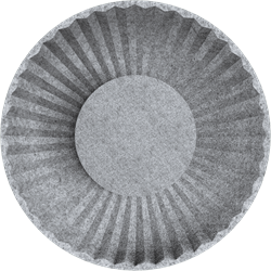 Feltouch NewGlow, model Sea Urchin, Ø65 cm, aan/uit direct licht, incl. bevestiging set