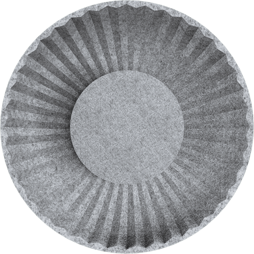 Feltouch NewGlow, model Sea Urchin, Ø65 cm, aan/uit direct licht, incl. bevestiging set