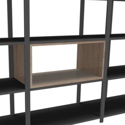 Flexwall inbouw opbergelement 76 br x 36 hg x 43 dp, indeling 1-vak volledig open