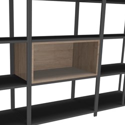 Flexwall inbouw opbergelement 76 br x 36 hg x 43 dp, indeling 1-vak met dichte achterzijde