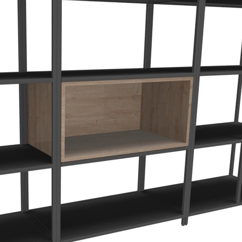 Flexwall inbouw opbergelement 76 br x 36 hg x 43 dp, indeling 1-vak met dichte achterzijde