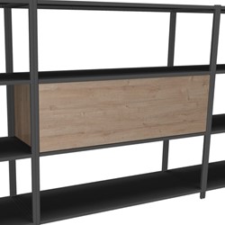 Flexwall inbouw opbergelement 115 br x 36 hg x 43 dp, 1-vak met 1x klapdeur, push to open