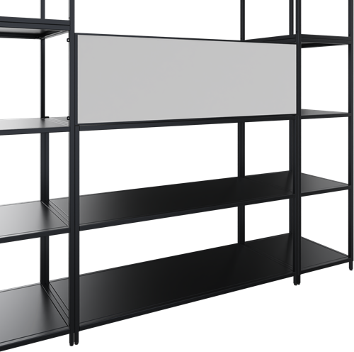 Flexwall magnetisch whiteboard tbv complete opstelling, 119 br x 36 hg, dubbelzijdig