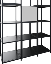 Flexwall magnetisch whiteboard tbv complete opstelling, 41 br x 36 hg, dubbelzijdig