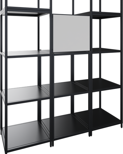 Flexwall magnetisch whiteboard tbv complete opstelling, 41 br x 36 hg, dubbelzijdig