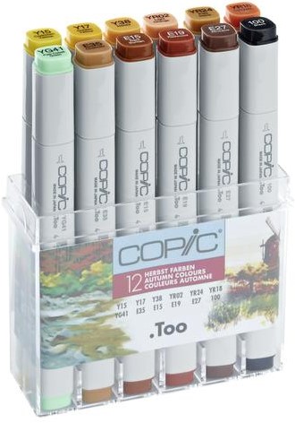 Viltstift Copic Profi Marker Herfstkleuren set/12