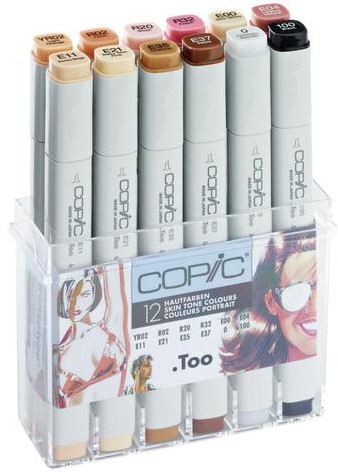 Viltstift Copic Profi Marker Huidkleuren set/12