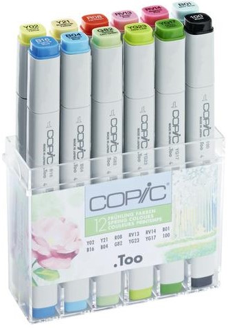 Viltstift Copic Profi Marker Voorjaarskleuren set/12