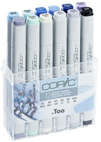 Viltstift Copic Profi Marker Winterkleuren set/12