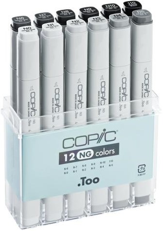 Viltstift Copic Profi Marker Neutral Grey set/12