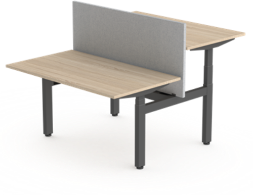 Bureau Huislijn FlexFrame duo-bureau elektrisch verstelbaar - hoogte instelbaar 65 - 130cm, incl. memory funtie, leverbaar in diverse maten en uitvoeringen-3