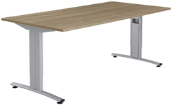 Bureau Huislijn Basic - hoogte instelbaar - incl. kabelgoot - leverbaar in div. maten en uitvoeringen