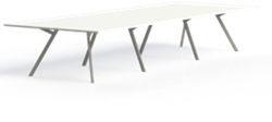 Vergadertafel Huislijn Bridge, recht 480 x 160cm, leverbaar in diverse uitvoeringen