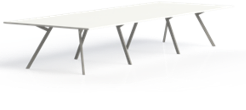 Vergadertafel Huislijn Bridge, recht 480 x 160cm, leverbaar in diverse uitvoeringen
