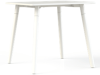 Vergadertafel Huislijn Corner, metalen frame, vaste hoogte 75 cm, in diverse maten en uitvoeringen