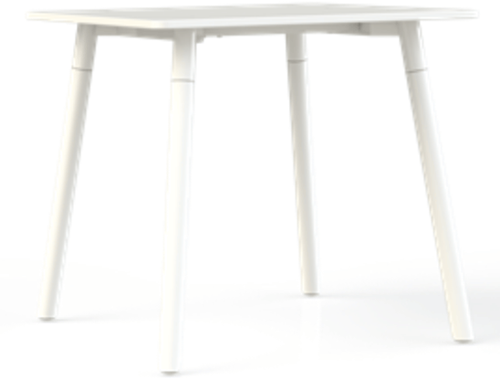 Vergadertafel Huislijn Corner, metalen frame, vaste hoogte 75 cm, in diverse maten en uitvoeringen