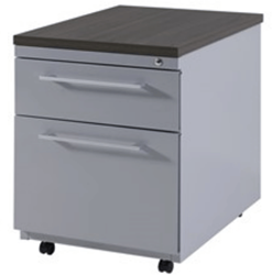 Ladenblok Carré verrijdbaar, 1 lade met pennenbakje en 1 hangmappenlade, 44x60x58 (BxDxH)