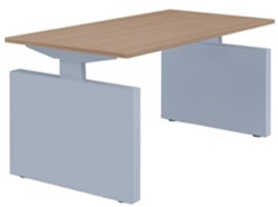 Bureau Huislijn Basic met zijwangen - hoogte instelbaar 62-86cm - incl. kabelgoot - leverbaar in div. maten en uitvoeringen
