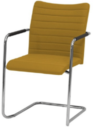 Vergaderstoel Alfa hoge rug, slede