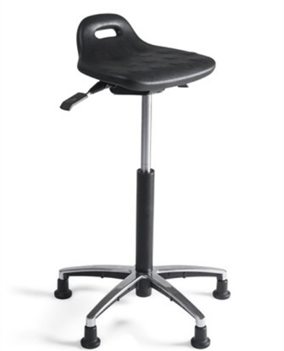 Stahulp 340 zitting PU, voetkruis aluminium