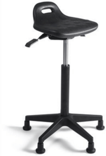 Stahulp 339 zitting PU, voetkruis kunststof