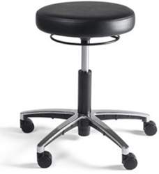 Werkstoel Tabouret 328 zitting PVC, voetkruis kunststof