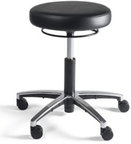 Werkstoel Tabouret 328 zitting PVC, voetkruis kunststof