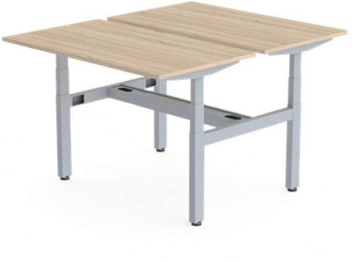 Bureau Huislijn FlexFrame duo-bureau elektrisch verstelbaar - hoogte instelbaar 65 - 130cm, incl. memory funtie, leverbaar in diverse maten en uitvoeringen