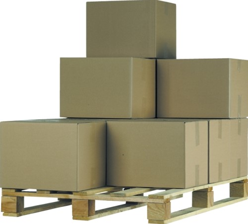 Verzenddoos collomodule 294x194x144mm Amerikaanse vouw bruin B-golf
