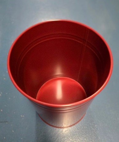 Papierbak metaal 450mm/30,9ltr rood-2