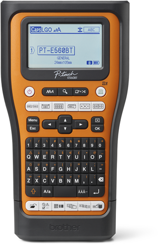Labelprinter Brother PT-E560BTSP Pro met bluetooth, draagkoffer en 4 tapecassettes