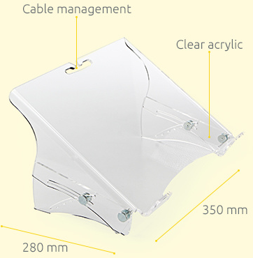 Laptopstandaard B&E Q-note 350-2