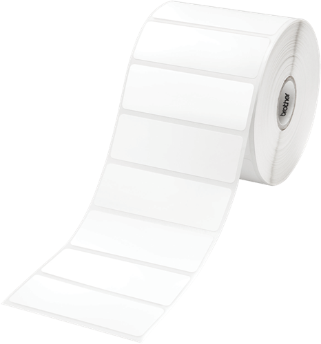 Etiket thermisch 76x26mm voorgestanste rol 1552 labels/rol tbv Brother TD printers