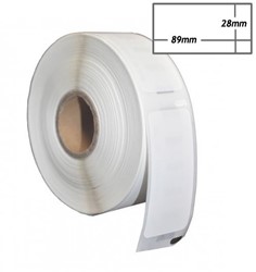 Etiket Dymo compatible  28x89mm adres 12rol/130 99010