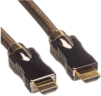 HDMI Ultra HD Kabel met Ethernet, M/M, zwart 1,5m-2