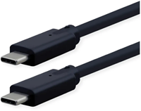 Kabel kompatibel USB 3.2 Gen2, C-C, M/m, 4K UHD-1, 10Gbit/s, Emark, 85W zwart, 7m