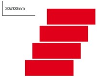 Magnetische rechthoeken 30x100mm - Rood -2
