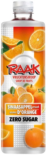 Siroop Raak zero sinaasappel 750ml