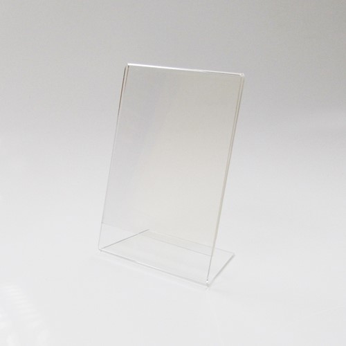 Kaarthouder acryl 2mm A3 staand L-schuin