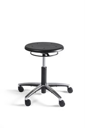Werkstoel Tabouret 324 zitting PU, voetkruis aluminium