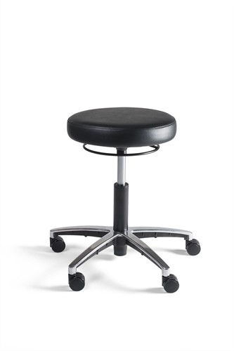 Werkstoel Tabouret 328 zitting PVC, voetkruis kunststof