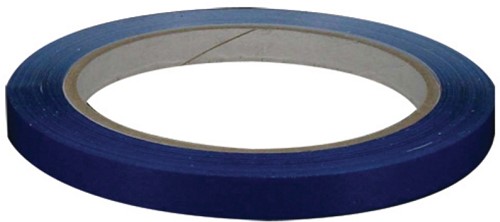 Tape PVC blauw 9mm x 66m (tbv zakkensluiter)