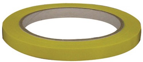 Tape PVC geel 9mm x 66m (tbv zakkensluiter)