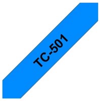 Brothertape TC-501 12mm zwart op blauw-2