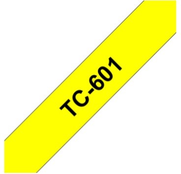 Brothertape TC-601 12mm zwart op geel-2