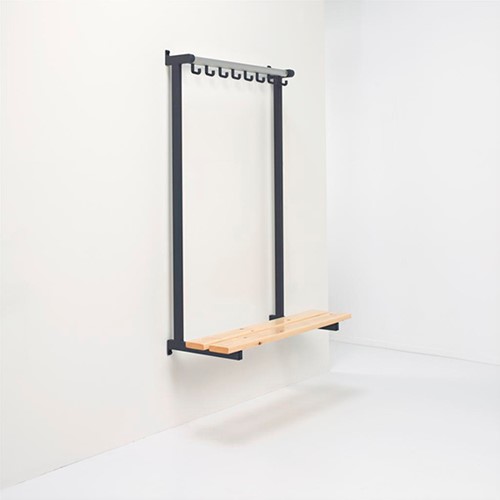 Wandgarderobe van Esch Tertio BEW 20 haken