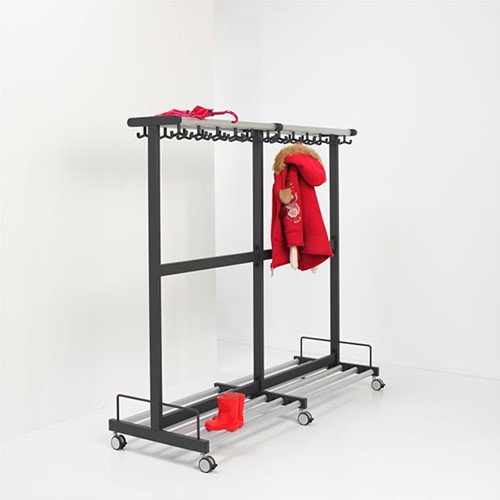 Kapstok staand van Esch Tertio Junior 160x120x60cm 48 haken